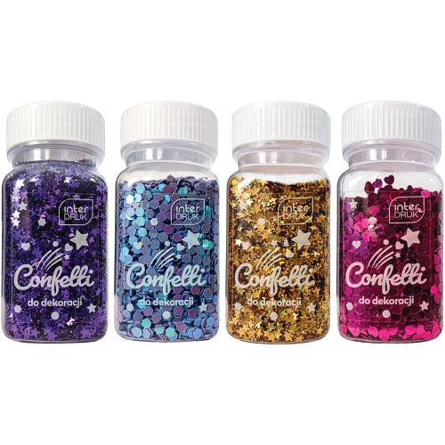 Confetti do dekoracji 30g UNICORN 12szt. INTERDRUK