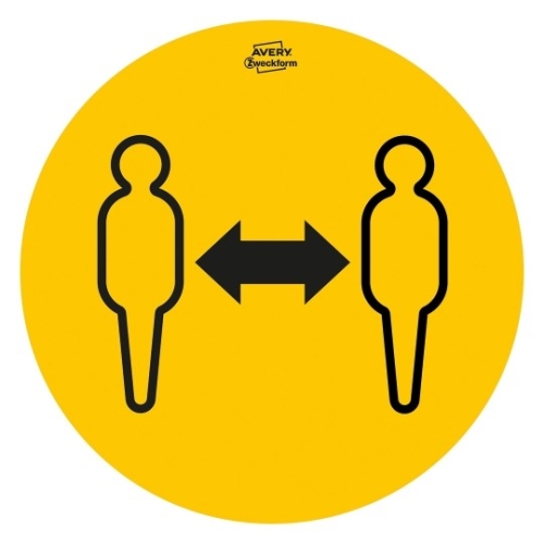 Zestaw etykiet ostrzegawczych - koronawirus fi20 gotowe wzory usuwalne 49415 AVERY ZWECKFORM