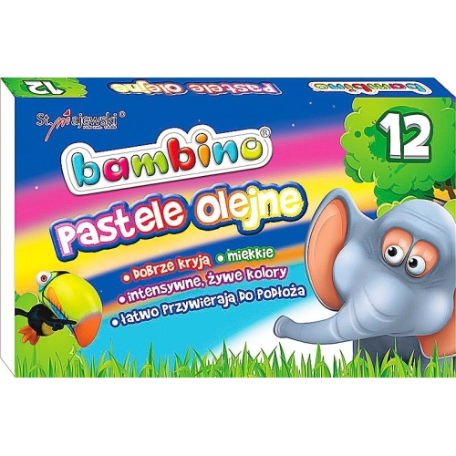 Pastele olejne BAMBINO 12 kolorów ST.MAJEWSKI