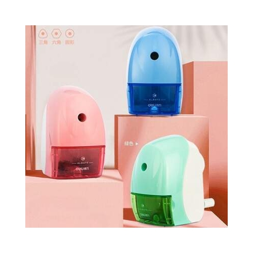 Temperówka ręczna na korbkę MACARON niebieska 0519 BLUE DELI