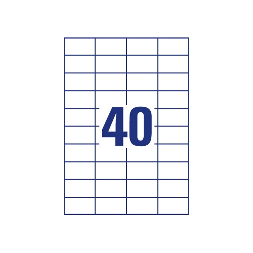 Etykiety ECONOMY A4 białe 52.5x29,7mm ELA049 AVERY ZWECKFORM