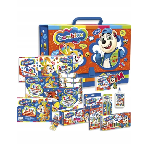 Zestaw szkolny-wyprawka małego artysty XL BAMBINO