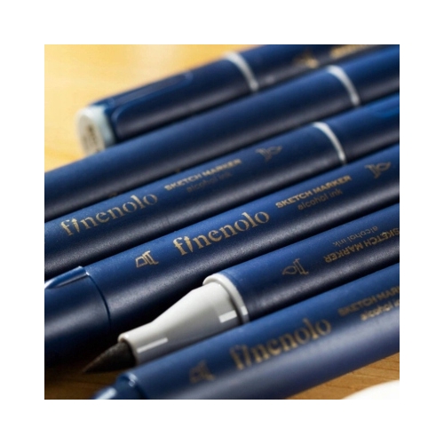 Markery dwustronne artystyczne FINENOLO 80 kolorów C184-80 DELI