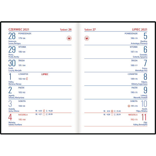 Kalendarz EKO IMPRESS kieszonkowy K2 72 x 104 mm TELEGRAPH