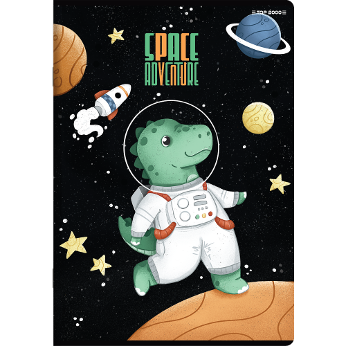 Zeszyt A5 32k 3-linia kolorowa SPACE ADVENTURE 400182346 TOP 2000
