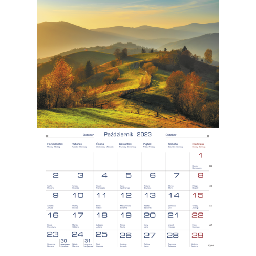 Terminarz DOMOWY - krajobrazy górskie TW-10-4 Michalczyk i Prokop