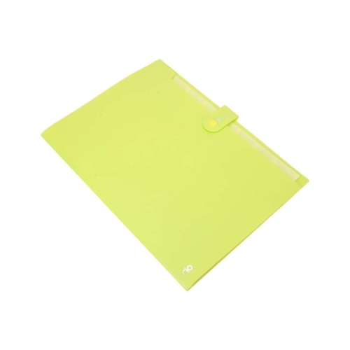 Teczka zatrzaskowa A4 8-przegródek RIO zielona EB40102 GREEN DELI