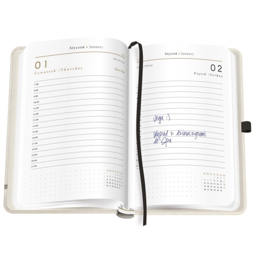 Kalendarz książkowy 2026 A5 384 Mat+UV Ideas INTERDRUK