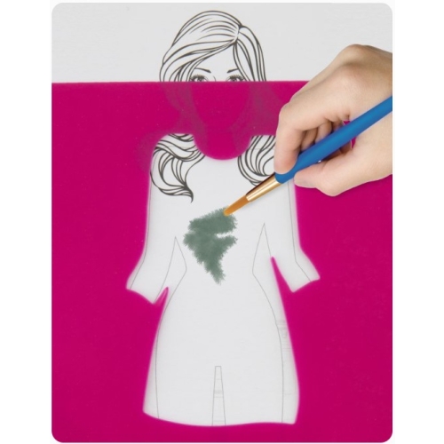 Książka do projektowania mody 36 arkuszy + 5 szablonów + naklejki 230005 GRAFIX