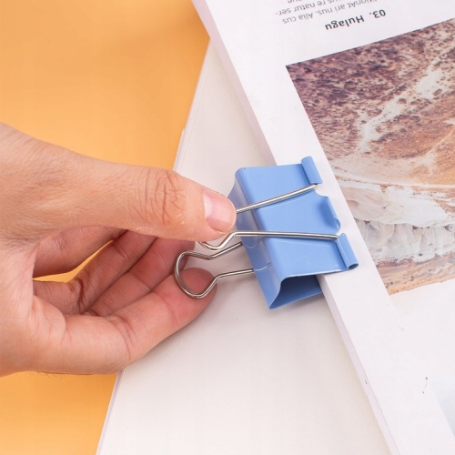 Klipsy do akt 15mm mix kolorów 60szt. 8556A DELI