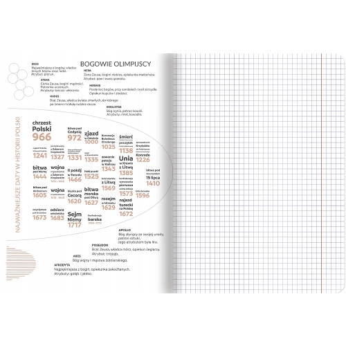 Zeszyt A5 60k kratka margines ściągi HISTORIA 400181526 TOP 2000