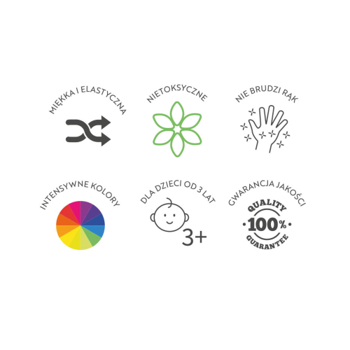 Plastelina 10 kolorów 400167087 OXFORD