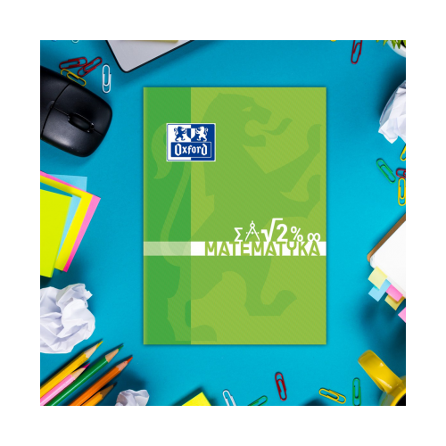 Brulion A5 80k kratka margines szyty MATEMATYKA 400128310 OXFORD