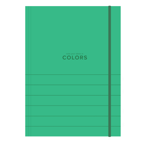 Teczka z gumką COLORS mix (10sztuk) 400171743 TOP 2000