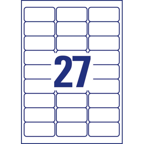 Etykiety A4 białe(25arkuszy) 63,5*29,6mm L4737REV-25 AVERY ZWECKFORM