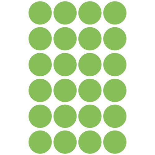 Etykiety ZF Q18mm 3174 zielone kółka bł. AVERY ZWECKFORM