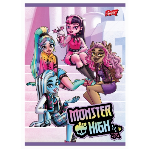 Zeszyt A5 32k 3linia kolorowa 70g MONSTER HIGH UNIPAP
