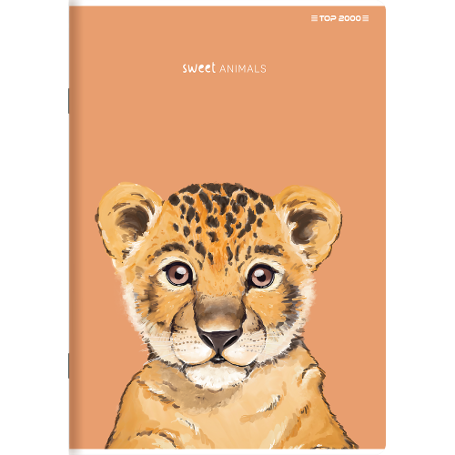 Zeszyt A5 96k linia margines 70g ANIMAL 400169468 TOP 2000