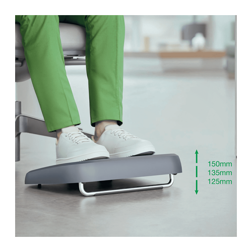 Regulowany podnóżek Leitz Ergo 80% plastiku z recyklingu szary 65460089