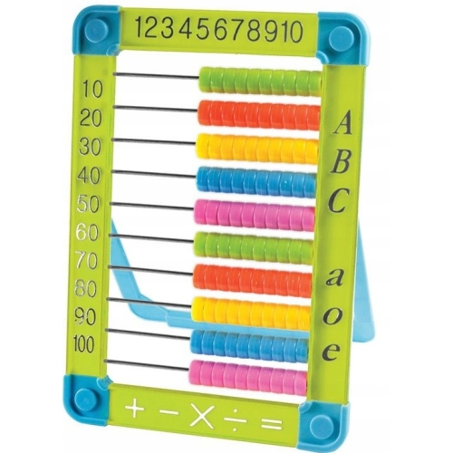 Liczydło plastikowe duże z podpórką 15,5x22cm mix kolorów F8590 367386 TITANIUM