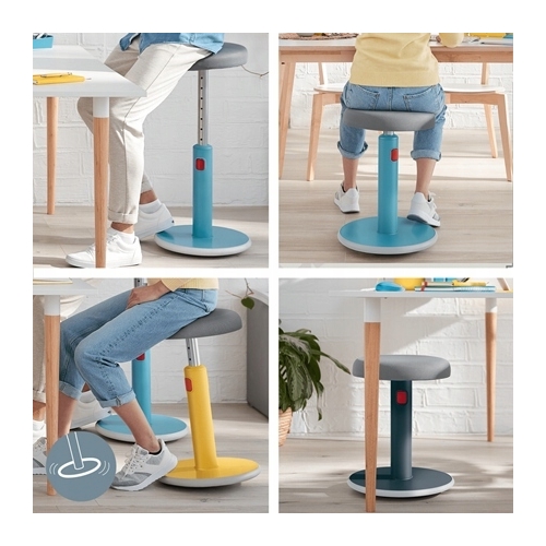 Zestaw Ergonomiczny stołek Ergo Cosy niebieski 65180061 + Podstawka pod laptopa Ergo Cosy niebieska