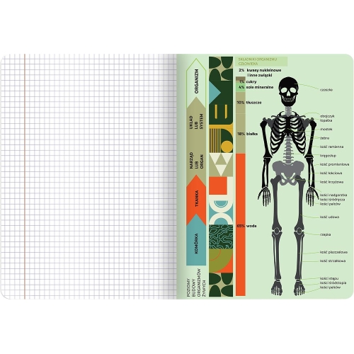 Zeszyt A5 60k kratka 70g ze ściągami BIOLOGIA 400169460 TOP 2000