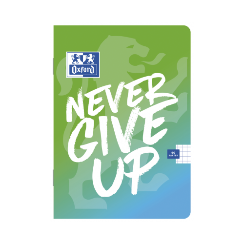Zeszyt A4 60k linia margines 90g NEVER GIVE UP 400114798 OXFORD