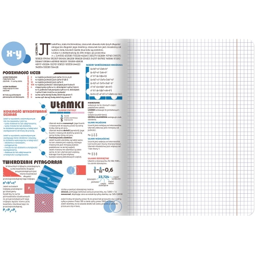 Zeszyt A5 60k kratka 70g ze ściągami MATEMATYKA 400169455 TOP 2000