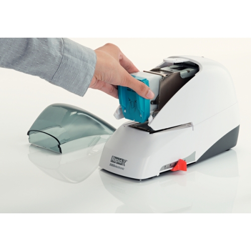 Zszywacz elektryczny Supreme 5050e biało-czarny 50 kartek RAPID 20993212