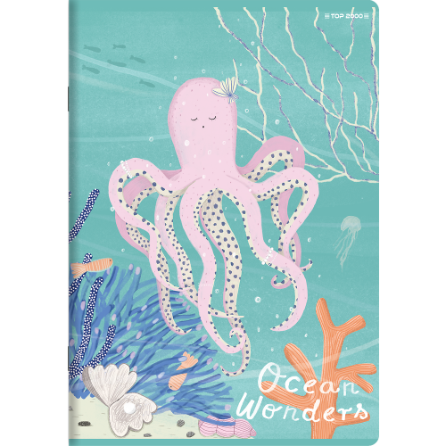 Zeszyt A5 32k kratka margines OCEAN WONDERS 400182343 TOP 2000