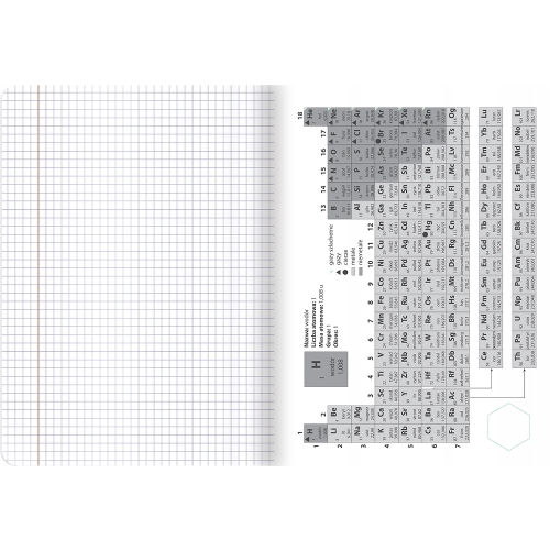 Zeszyt A5 60k kratka margines ściągi CHEMIA 400181528 TOP 2000