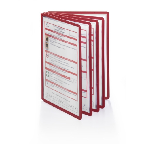 Panel informacyjny A4 (5 sztuk) czerwony (ramka) 560603 SHERPA DURABLE