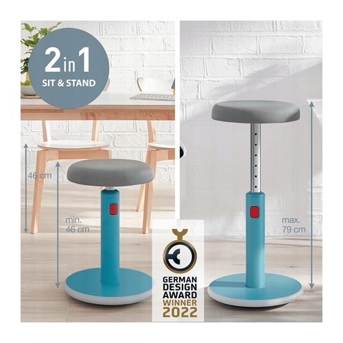 Zestaw Ergonomiczny stołek Ergo Cosy niebieski 65180061 + Podstawka pod laptopa Ergo Cosy niebieska