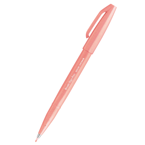 Pisak PENTEL BRUSH SIGN PEN kpl. 6 kolorów SES15C