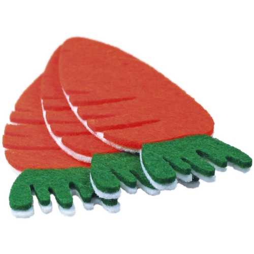 Filcowe MARCHEWKI 3D 3szt. 472947 TITANUM