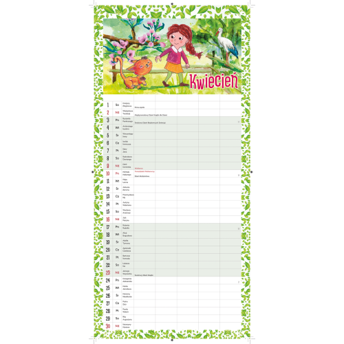 Terminarz RODZINNY TS-10-10 Michalczyk i Prokop