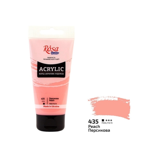 Farba akrylowa Rosa Studio 75ml PEACH 435