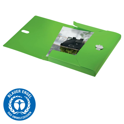 Teczka poszerzana Recycle A4 PP zielona 46230055 LEITZ