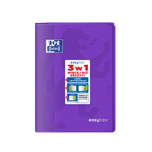 Zeszyt A5 60k linia 90g PP EASYBOOK 400146694 OXFORD