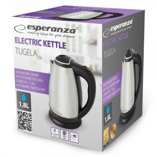 Czajnik elektryczny TUGELA 1.8 L inox ESPERANZA EKK104X