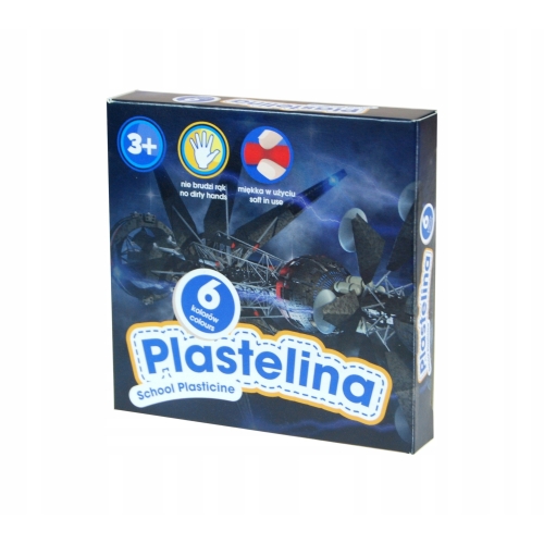 Plastelina szkolna 6 kolorów KOSMOS 303218004 ASTRA