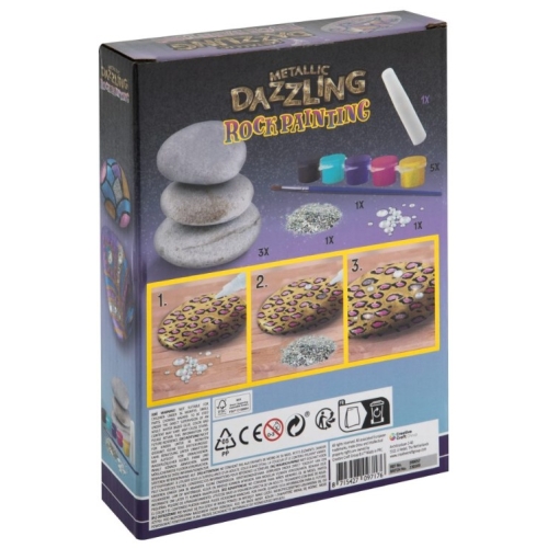 Zestaw do malowania kamieni METALICZNE 200057 MOXY