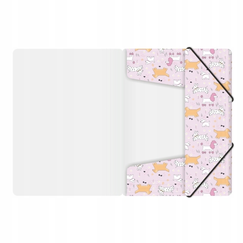 Teczka z gumką A4 PP z nadrukiem PUPPIES TGN-A4-36 BIURFOL