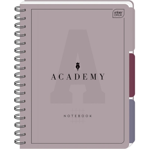 Kołozeszyt A4 100k. kratka 90g przekł PP ACADEMY