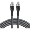 Kabel USB-C - USB-C EVERACTIVE 1m 3A 60W pleciony szary (CBB-1PDG)