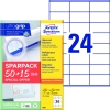 Etykiety A4 białe (50+15 arkuszy) 70x36mm 6602 ULTRA GRIP AVERY ZWECKFORM