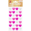 Dżety kryształki samoprzylepne mix serca 7,5x12,5cm JET-3187 ALIGA
