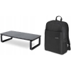 Zestaw Podstawka pod monitor SmartFit czarna K52797WW + Plecak Simply Portable Lite 16 K68403WW KENS
