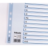 Przekładki kartonowe MYLAR A4 A-Z białe 100166 ESSELTE