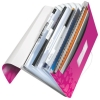 Teczka 6przegródek LEITZ WOW A4 250k różowa 45890023
